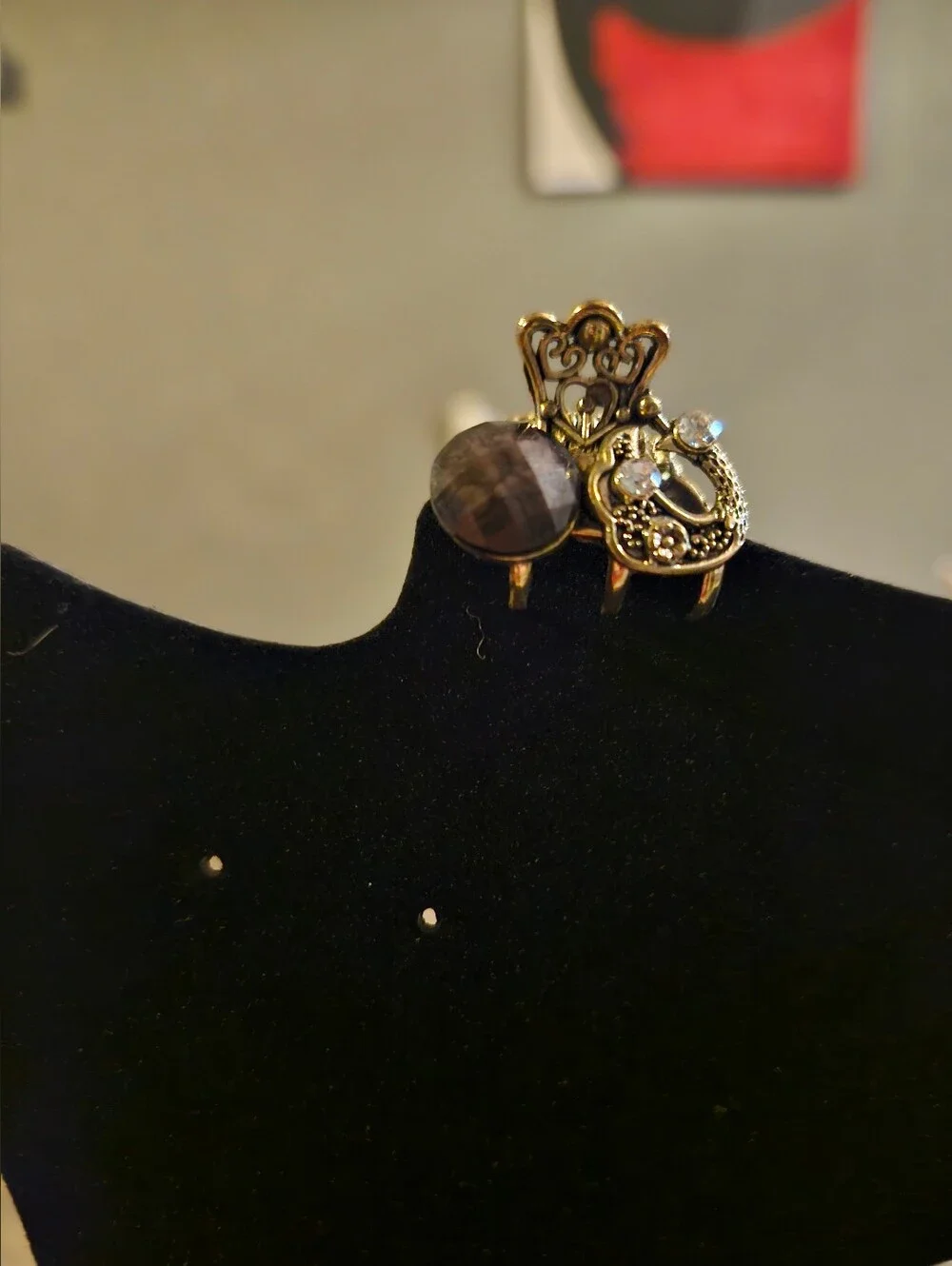 Vintage Goldplated Mini BEE Hair Claw Clip